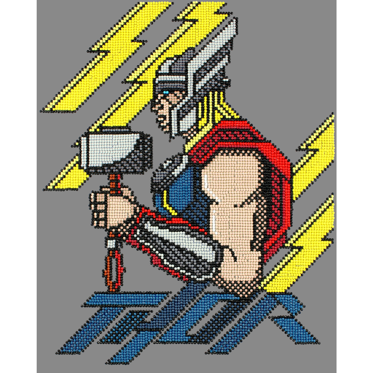 Camelot Dotz Diamond Art Kit 12.6X15.7 Marvel Thor Bring on The Thunder