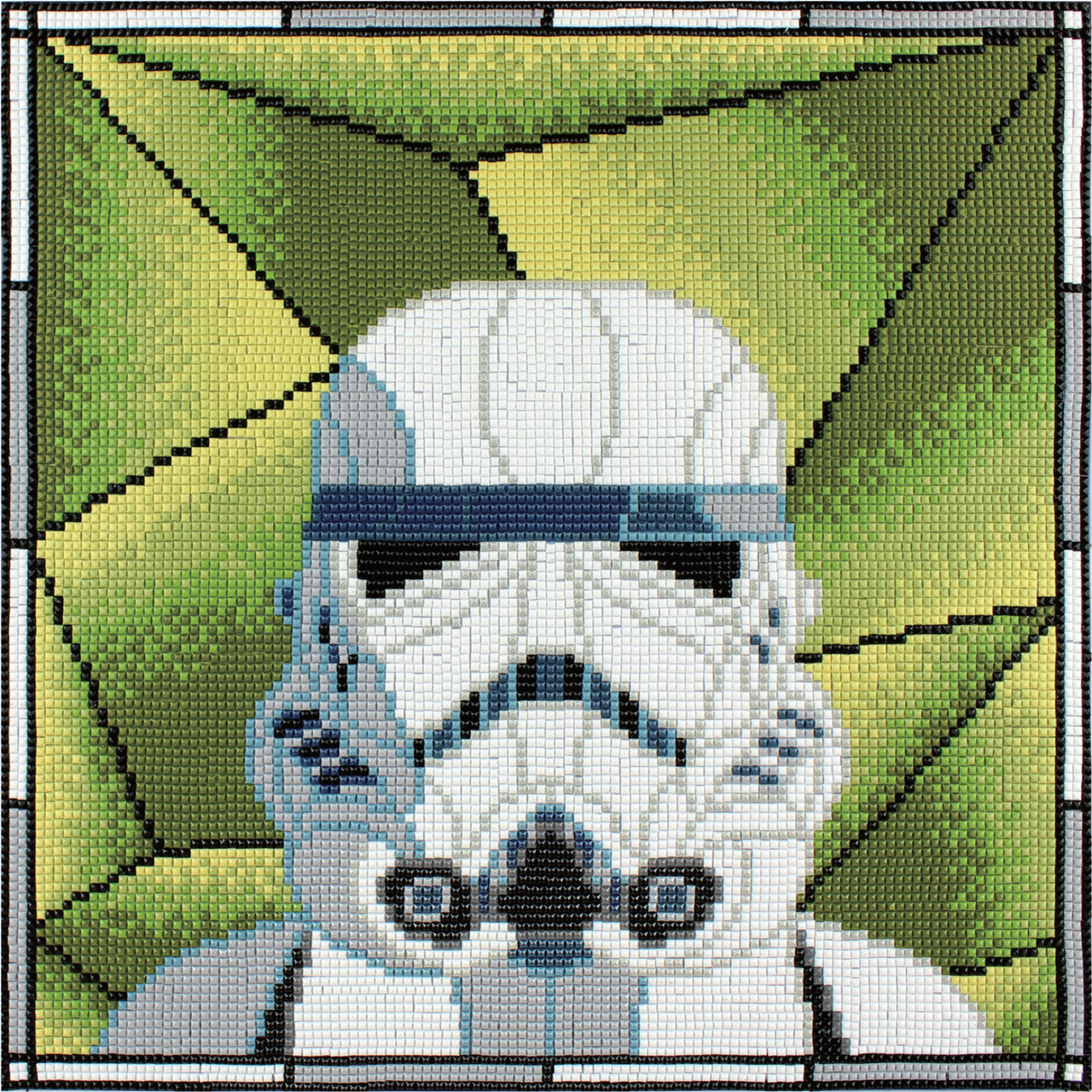 Camelot Dots Diamond Painting Kit Intermediate Star Wars Stormtrooper  Stained Glass