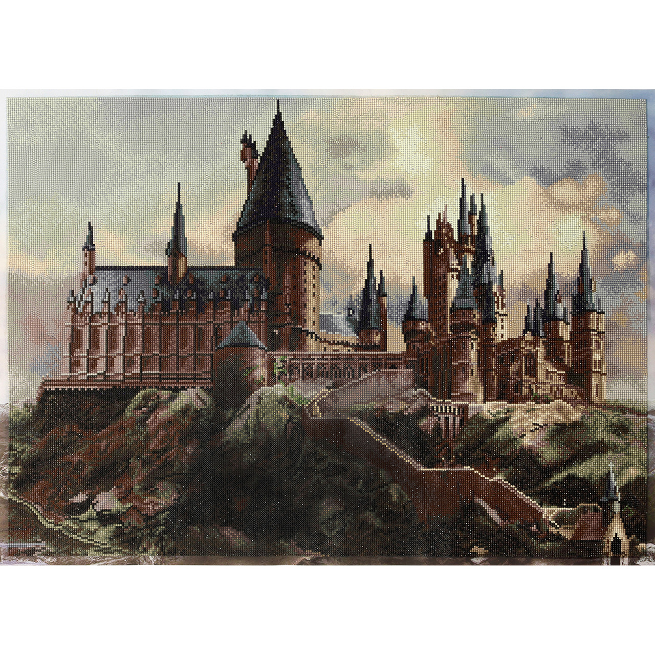 Camelot Dots Diamond Painting Kit Full Drill Hogwarts In Daylight