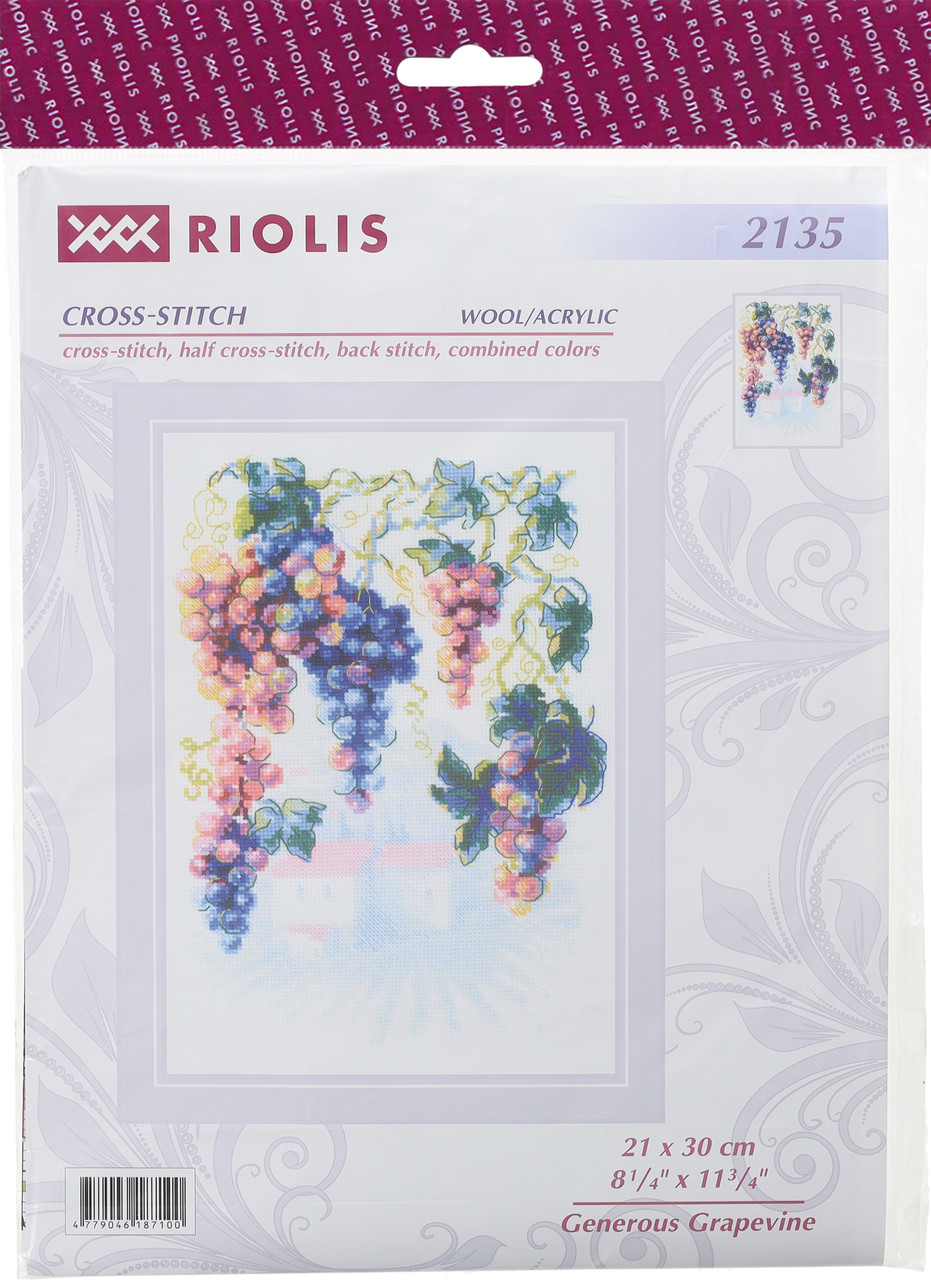 Riolis Cross Stitch Kit Generous Grapevine