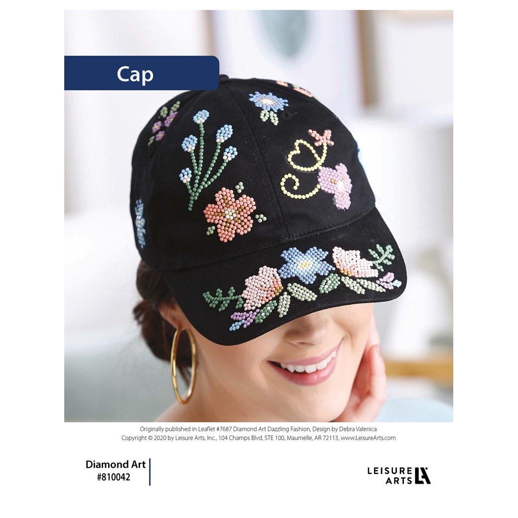 Diamond Art By Leisure Arts Dazzling Fashion Cap ePattern