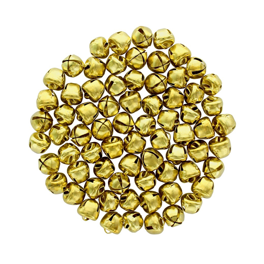 Essentials By Leisure Arts Bell Jingle 9mm Gold 72pc - Leisure Arts