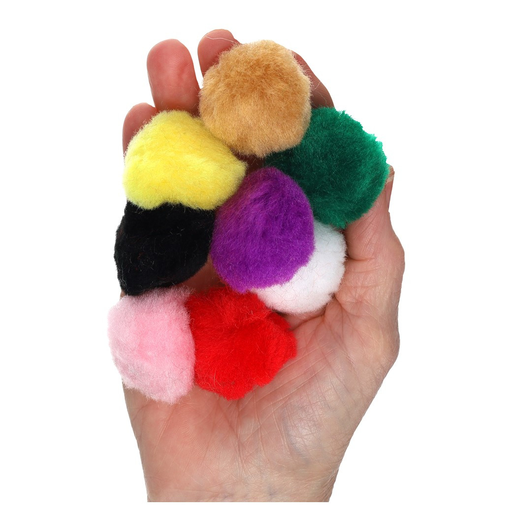 Essentials By Leisure Arts Pom Pom 1.5 inch Multi 15pc - Leisure Arts