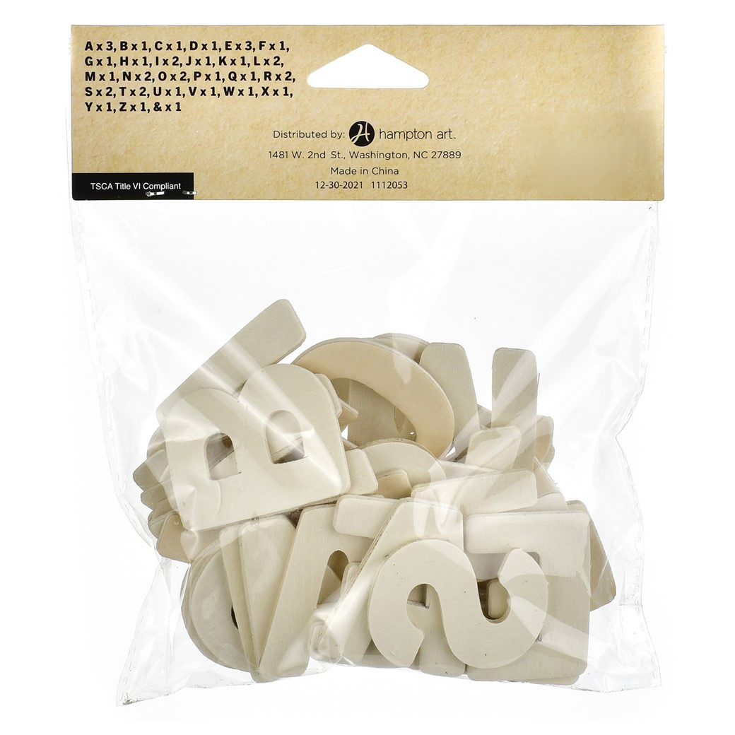May Essentials By Leisure Arts Letters Bundle Wood 228pc - Leisure Arts