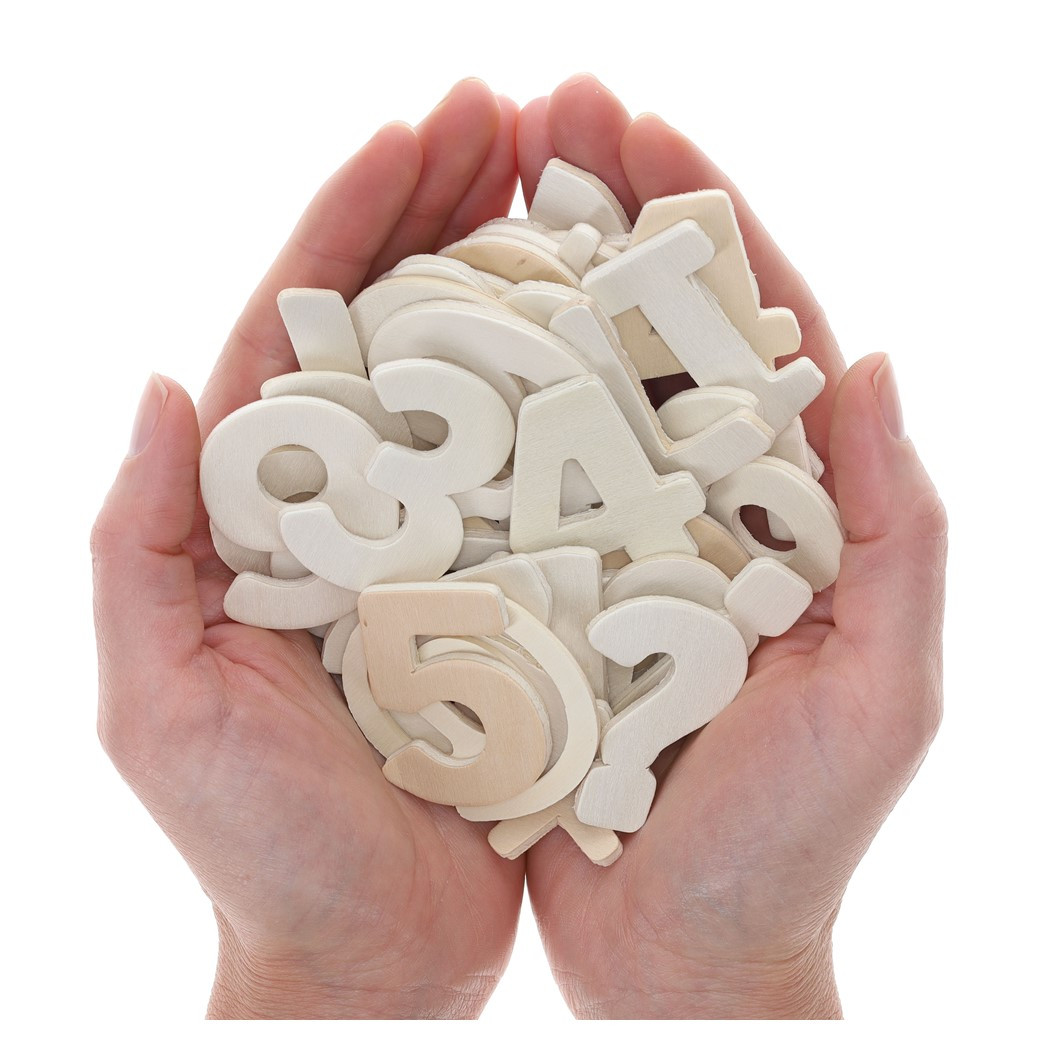 Essentials By Leisure Arts Letters Bundle Wood Numbers 228pc