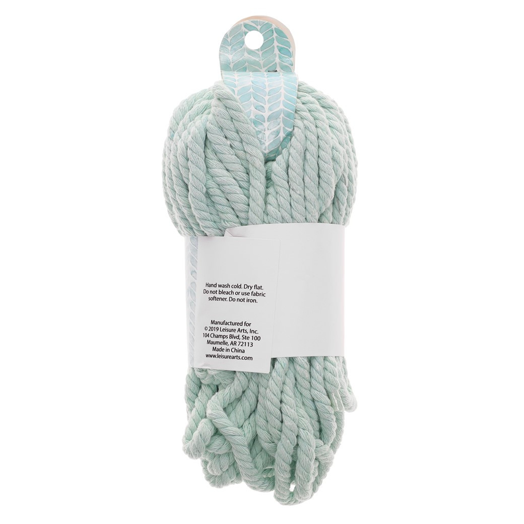 Essentials By Leisure Arts Cotton Cord Bundle Cotton Mint 75ft 3pc