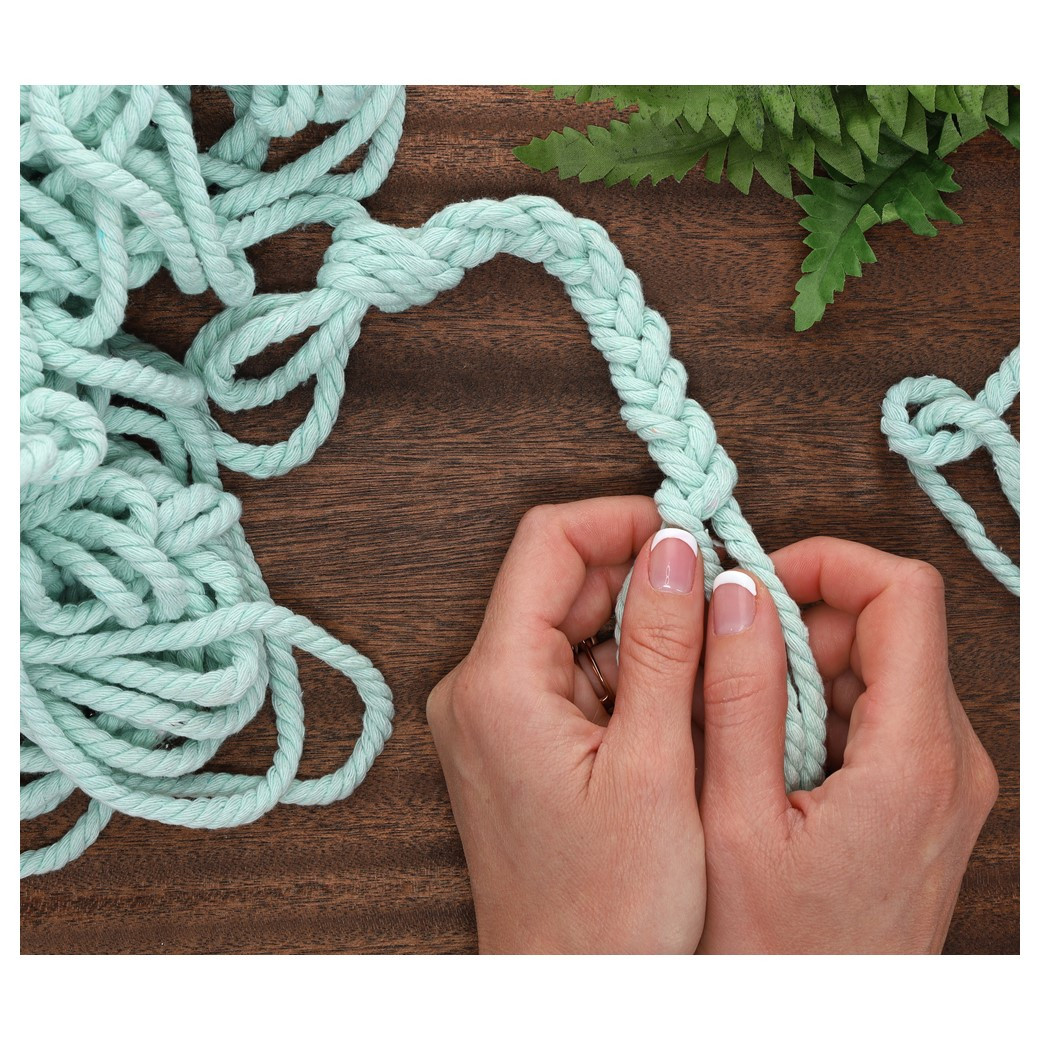 Essentials By Leisure Arts Cotton Cord Bundle Cotton Mint 75ft 3pc