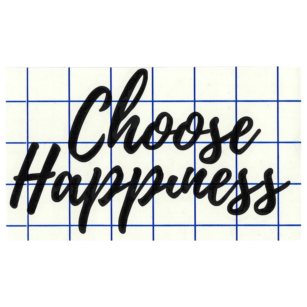【happiness♡】 Leisure Arts Home Décor Vinyl Words Phrases Choose Happiness 4