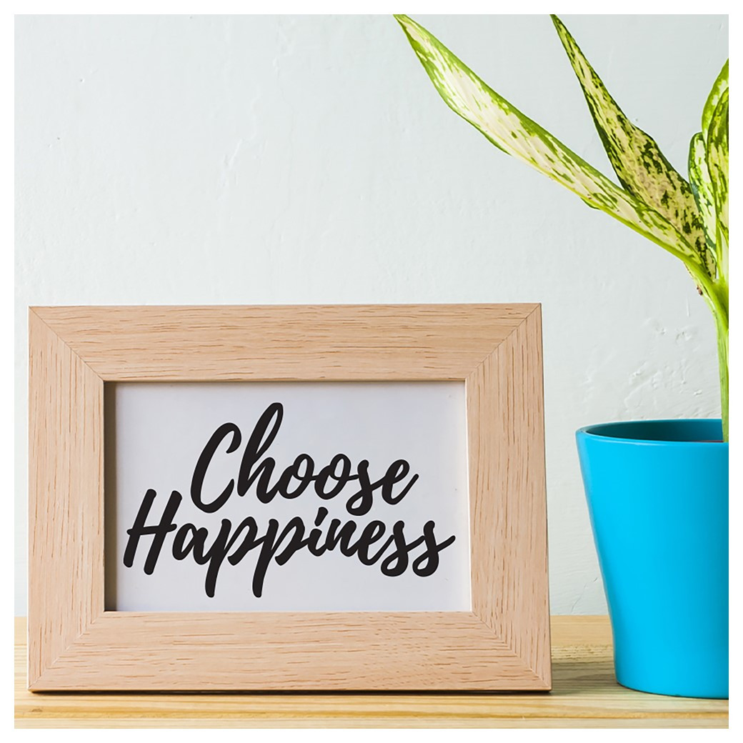 【happiness♡】 Leisure Arts Home Décor Vinyl Words Phrases Choose Happiness 4
