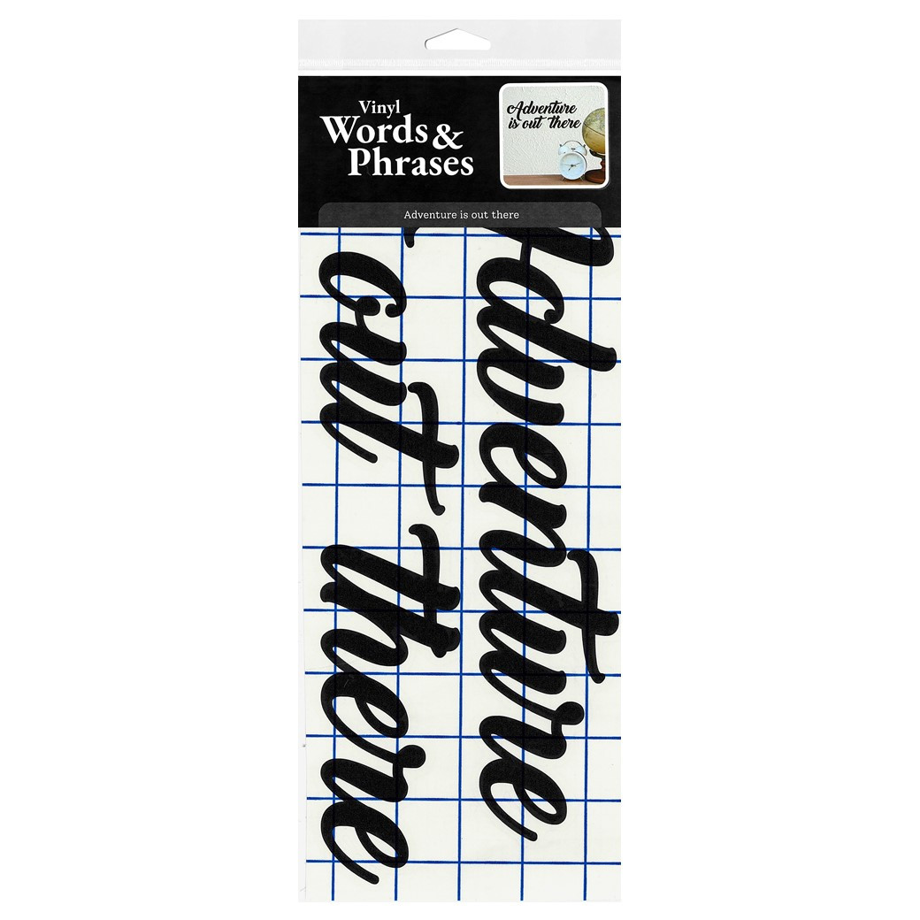 Leisure Arts Home Décor Vinyl Words Phrases Adventure Is Out There