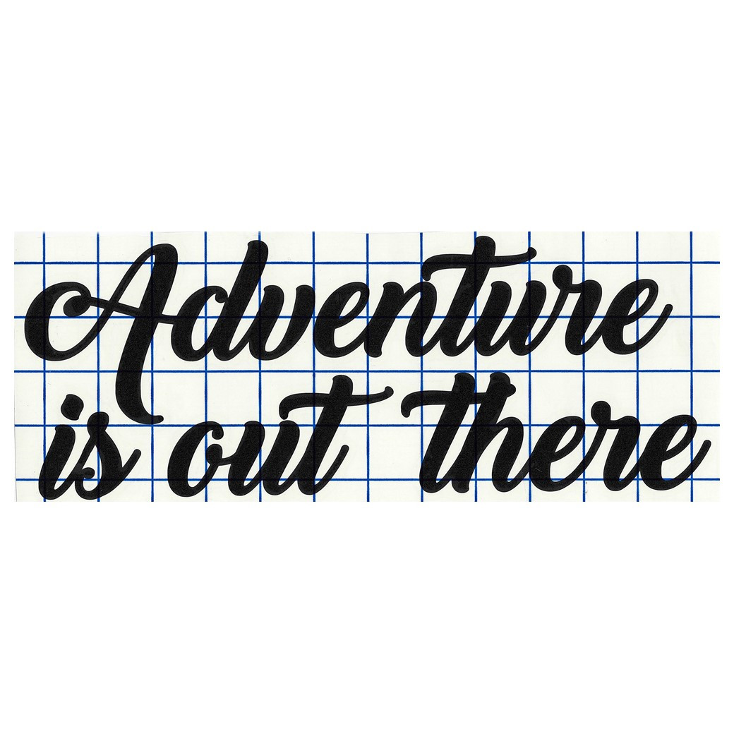 Leisure Arts Home Décor Vinyl Words Phrases Adventure Is Out There