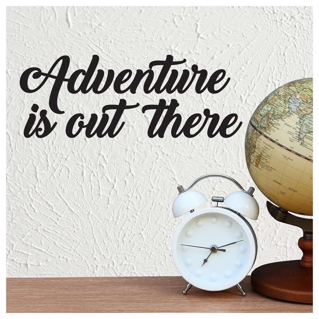 Leisure Arts Home Décor Vinyl Words Phrases Adventure Is Out There