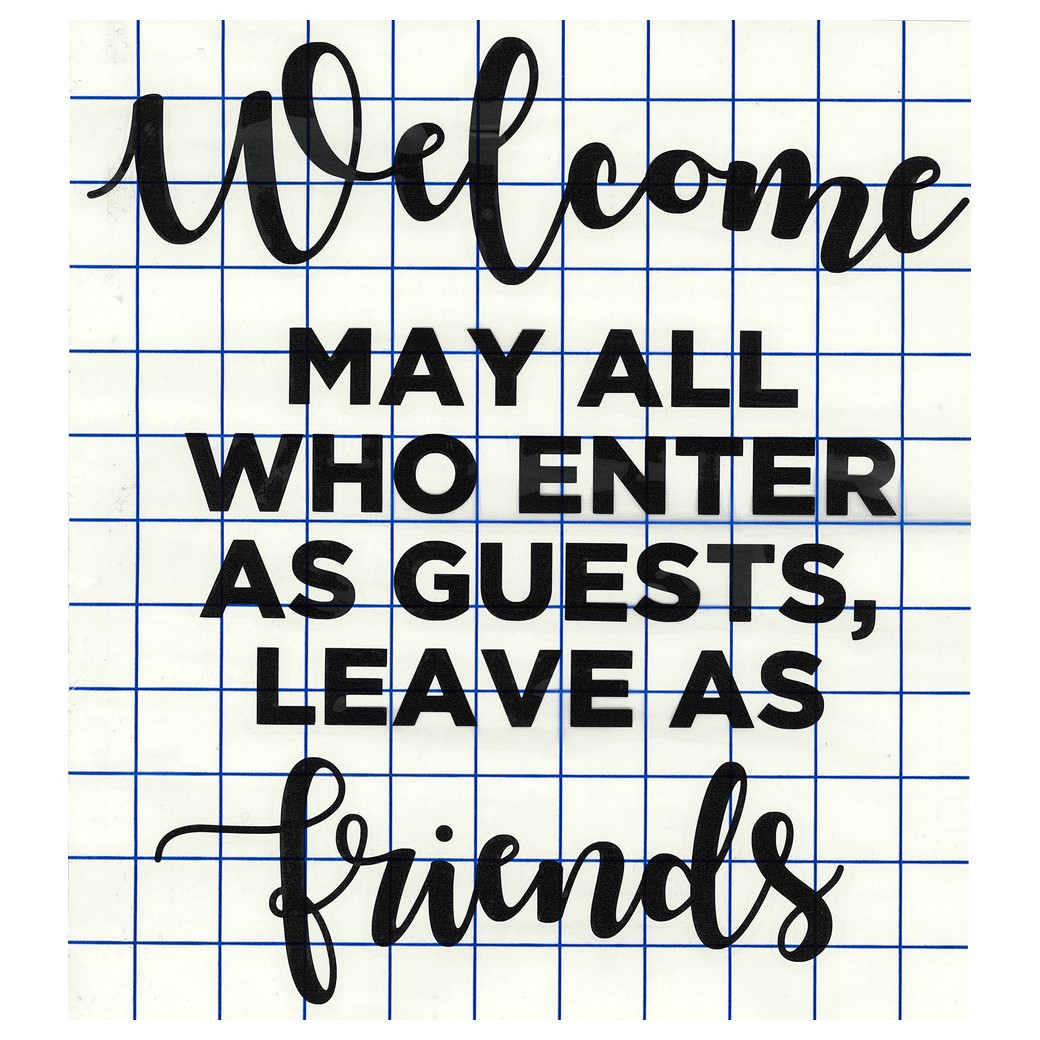 Leisure Arts Home DÃ©cor Vinyl Words Phrases Welcome May All Who