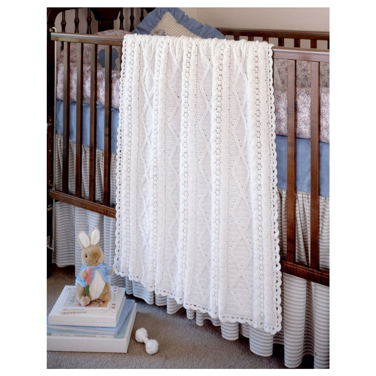 Leisure Arts Crochet Aran Baby Afghans Book Leisure Arts