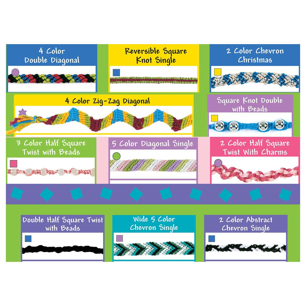Embroidery Floss Fun Friendship Bracelet Patterns Leisure Arts Cool Stuff Friendship Bracelets Craft EBook Leisure