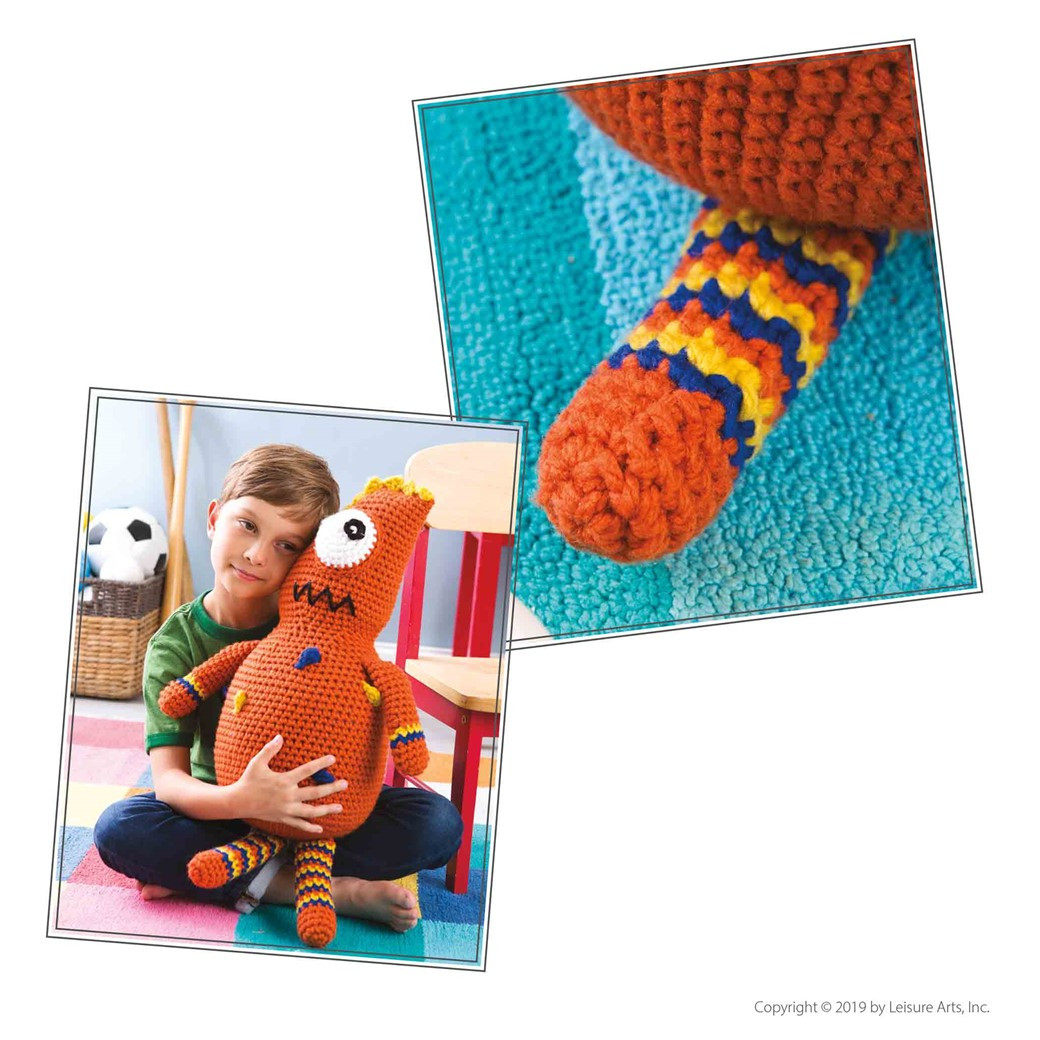 【Rusty】あみぐるみオーダー Leisure Arts Rusty Robot Monster Crochet ePattern - Leisure Arts