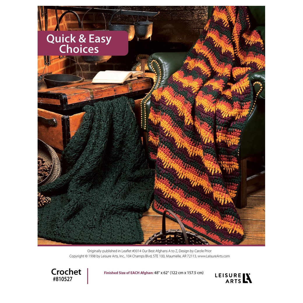 Leisure Arts Our Best Afghans A To Z Quick Easy Choices Crochet