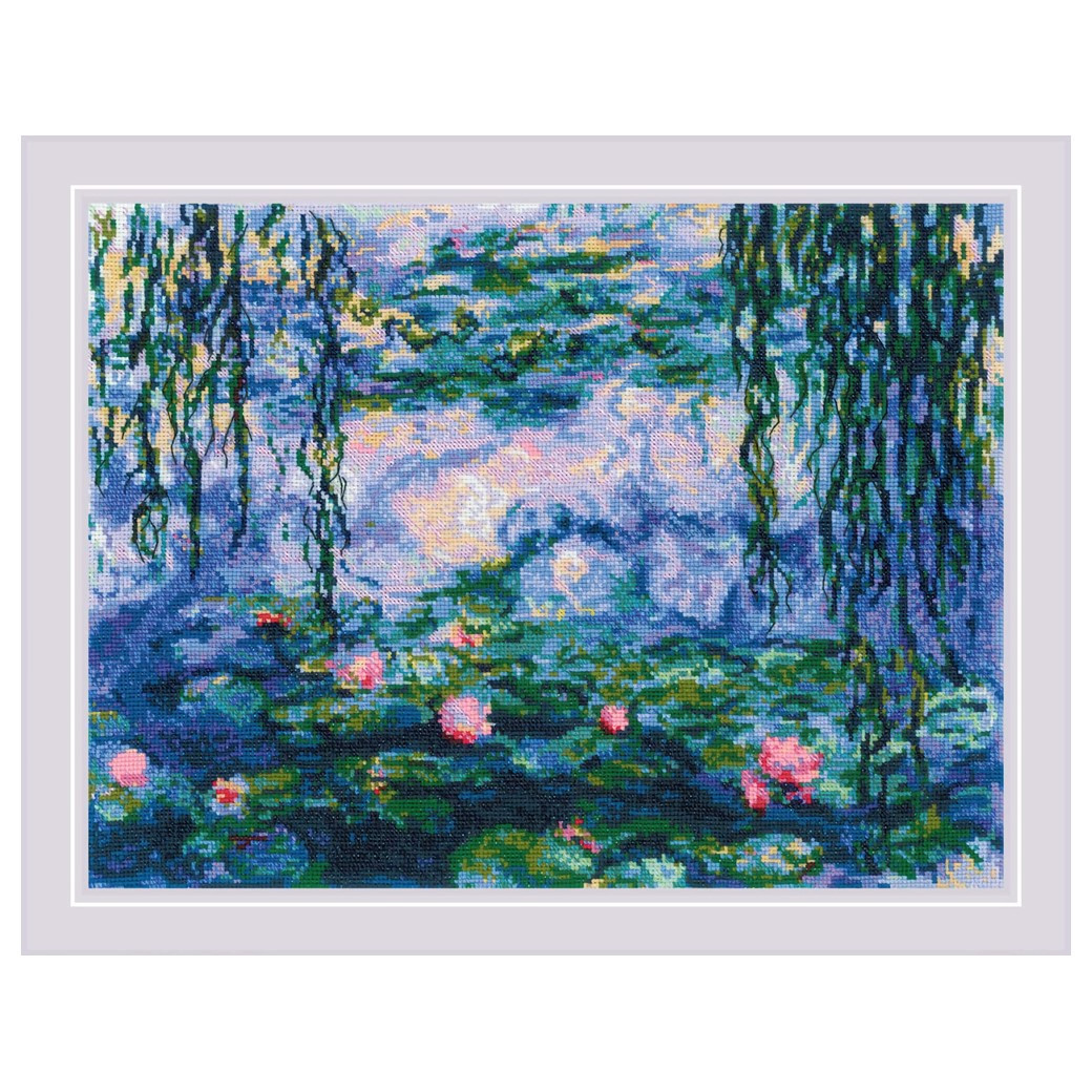 Riolis Cross Stitch Kit Water Lilies Monet - Leisure Arts