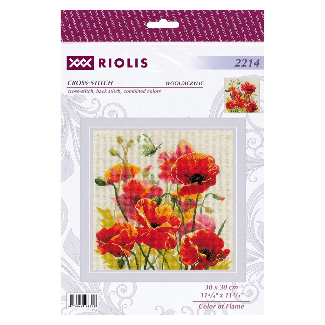Riolis Cross Stitch Kit Color Of Flame - Leisure Arts