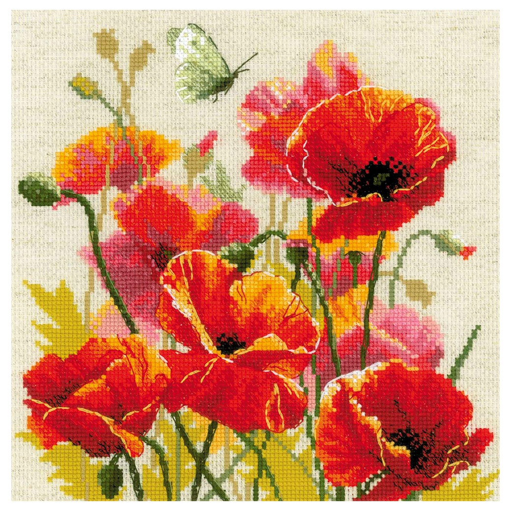 Riolis Cross Stitch Kit Color Of Flame - Leisure Arts