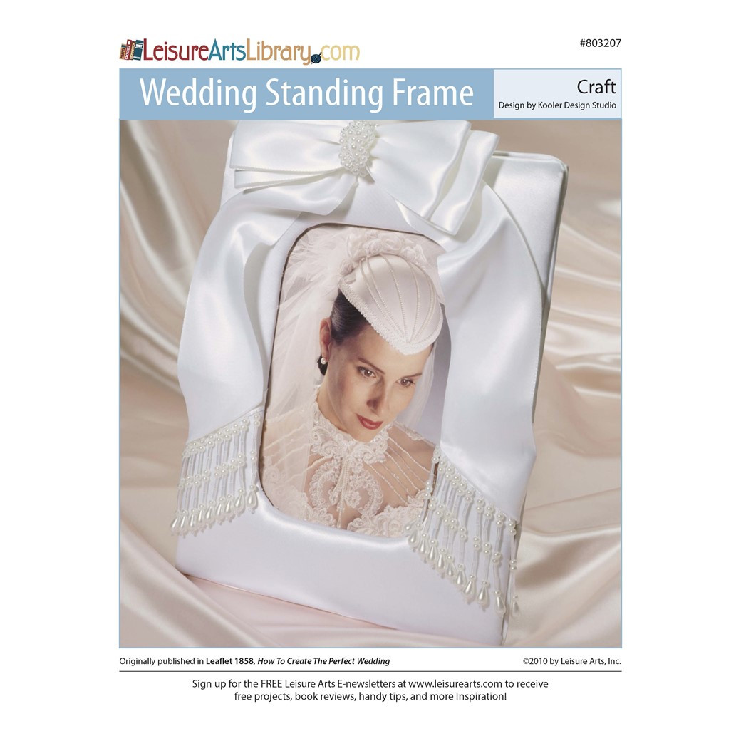 Leisure Arts Wedding Standing Frame Craft ePattern - Leisure Arts
