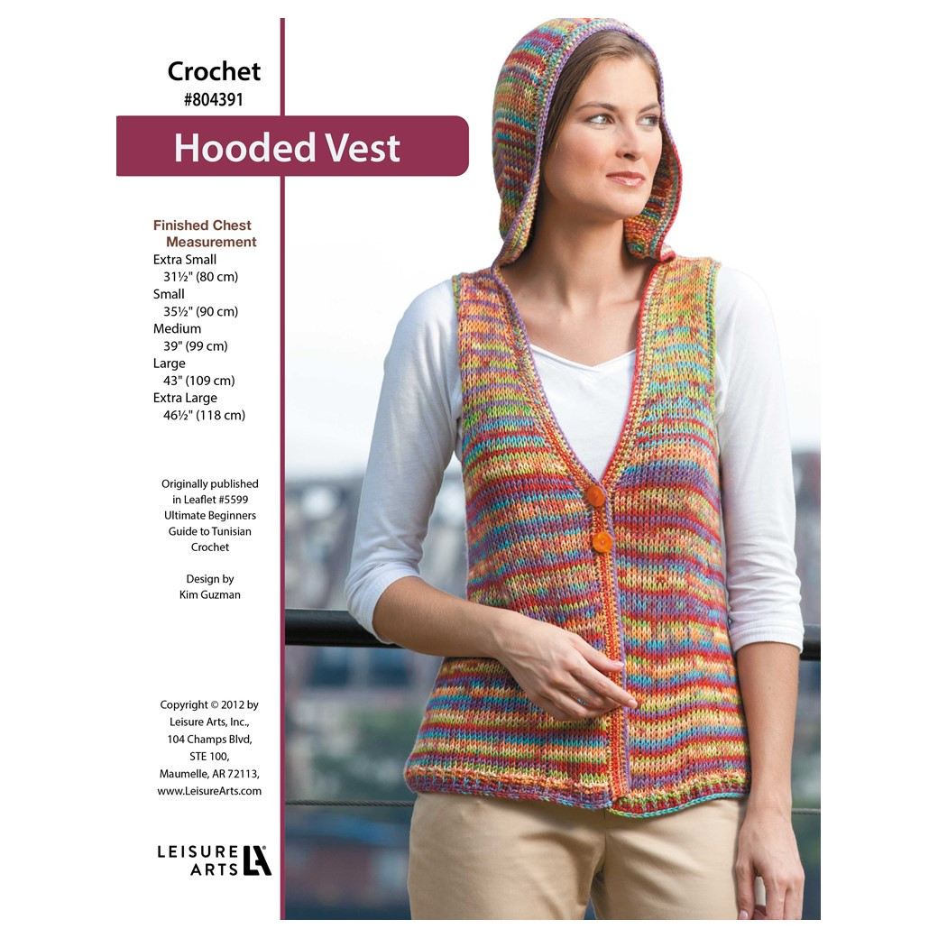Leisure Arts Ultimate Beginners Guide To Tunisian Crochet Hoodie