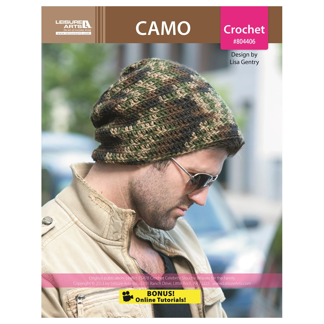 Leisure Arts ePattern Camo Beanie - Leisure Arts