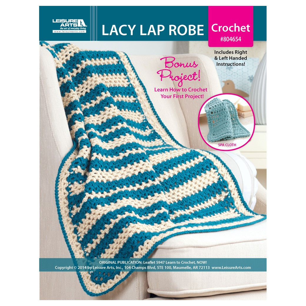Lap Robe Pattern Leisure Arts Learn To Crochet Now Lacy Lap Robe ePattern - Leisure Arts