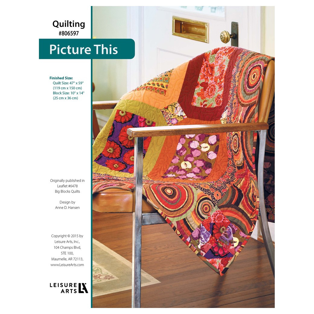 Leisure Arts Big Block Quilts Picture This ePattern Leisure Arts
