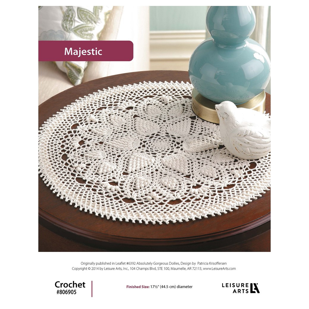 Leisure Arts Absolutely Gorgeous Doilies Majestic Crochet ePattern