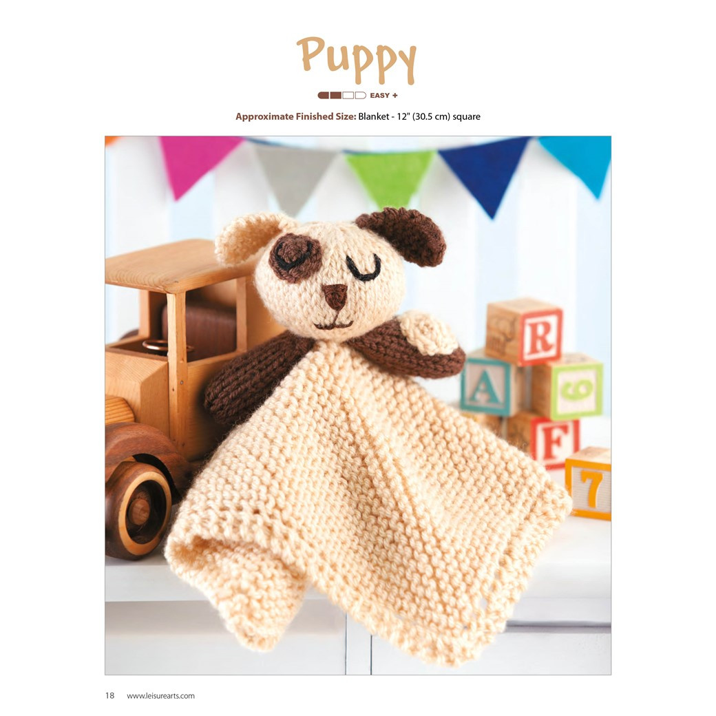 Leisure Arts Animal Lovies Puppy Knit ePattern Leisure Arts