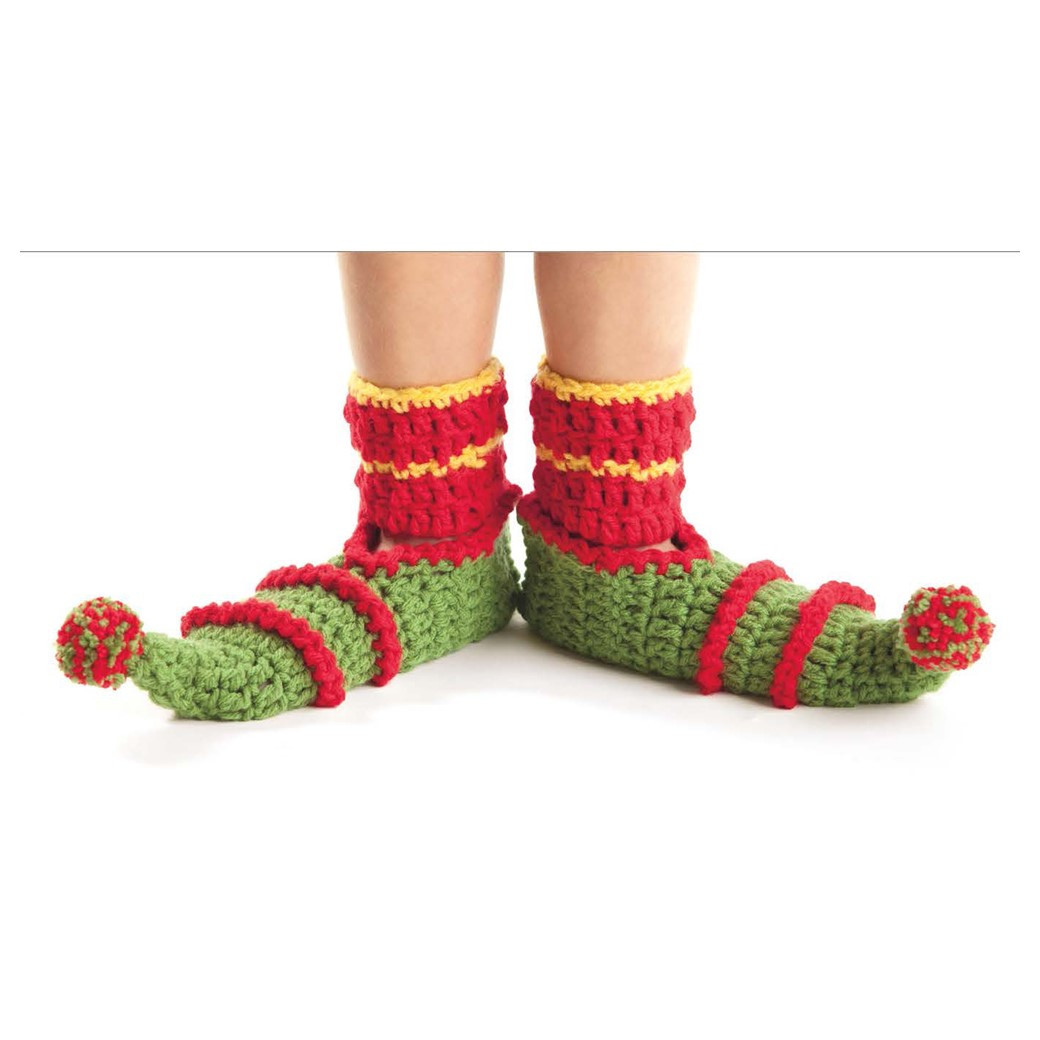 Children Crochet Elf Slippers Free Pattern Leisure Arts Crochet