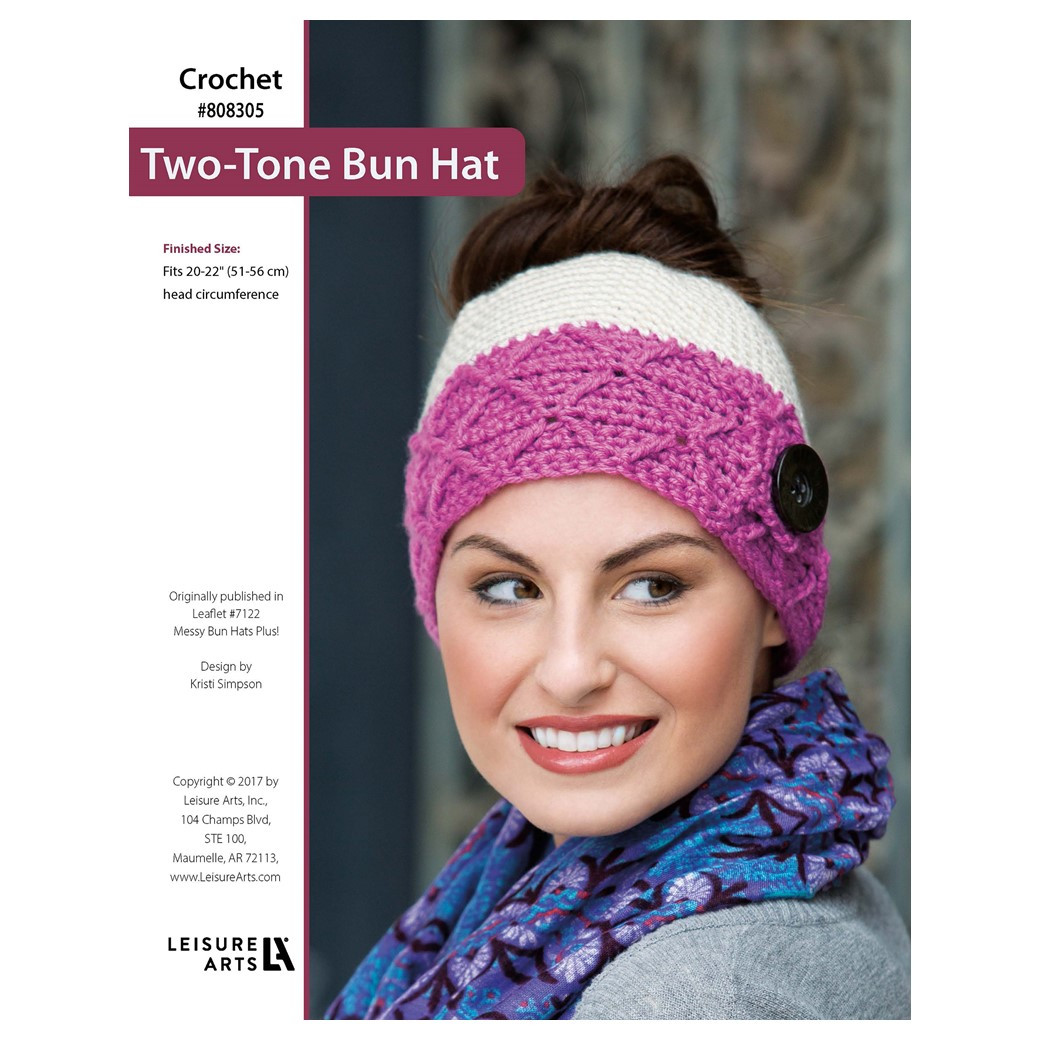 Messy Bun Hat Crochet Hat With Hair Pattern Ravelry: Basket Weave