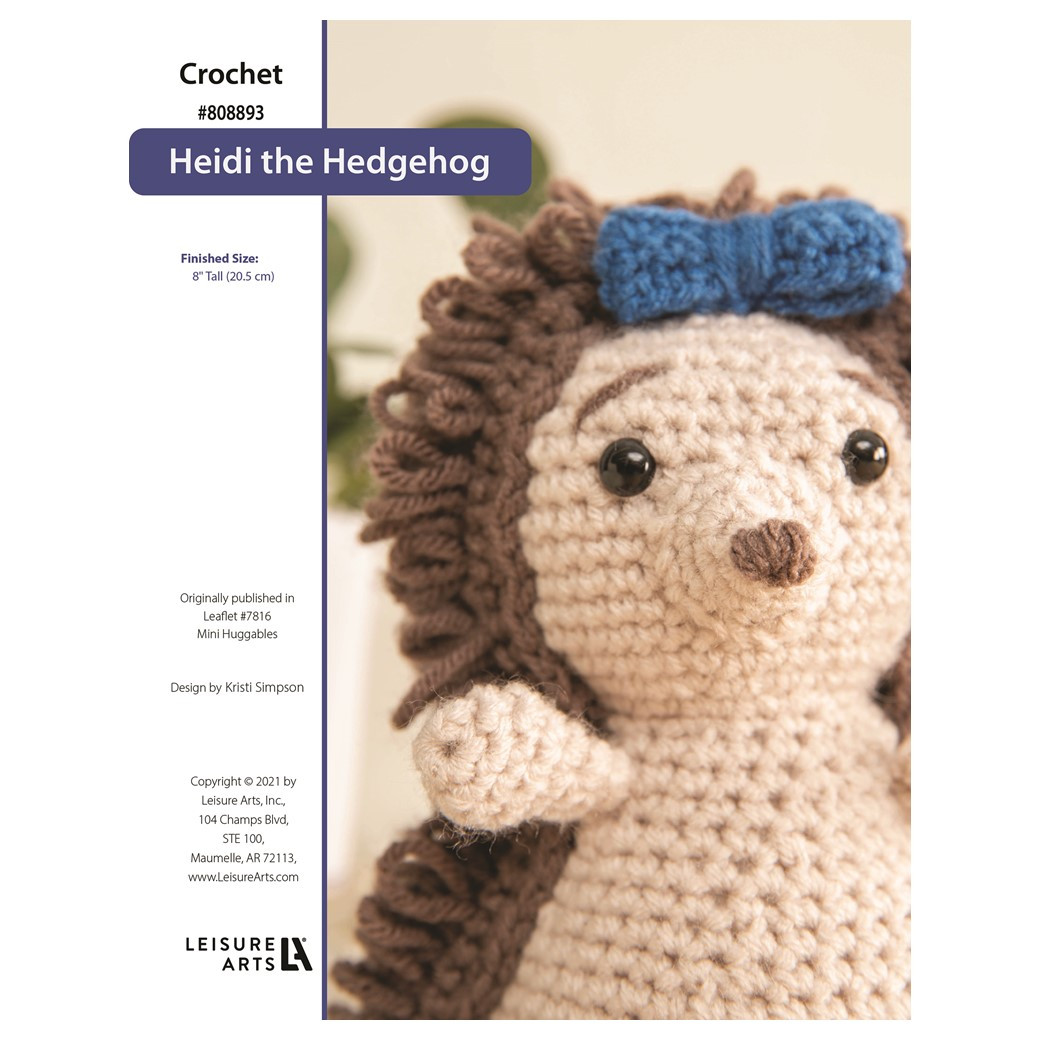 Leisure Arts ePattern Heidi the Hedgehog - Leisure Arts