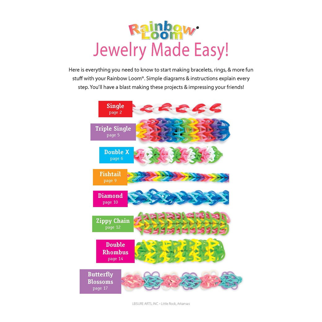 Single Loom Bracelet Ideas Tutorial Making Loom Bands With Fingers