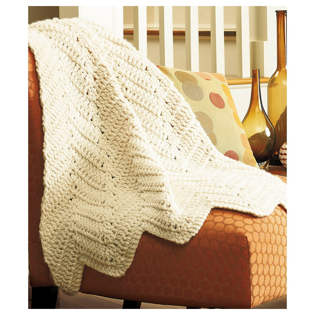 Leisure Arts Beginner's Ripple Afghan Häkelbuch – 6 Wellenmuster-Decken, Taschenformat