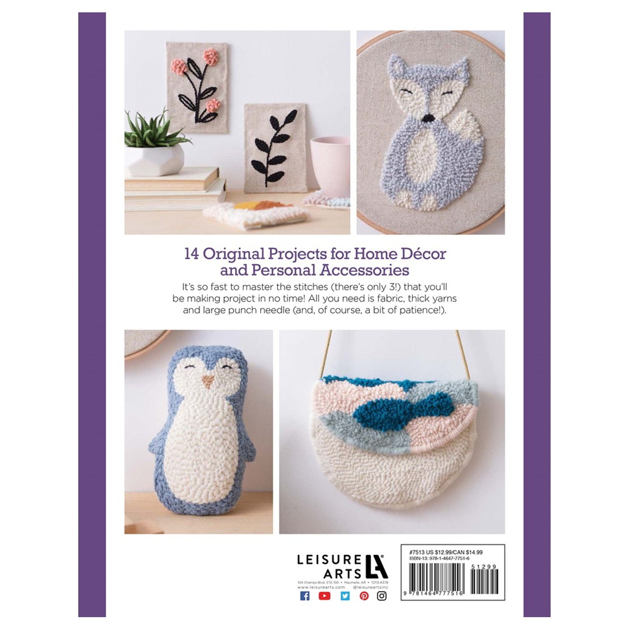 額装品/Threading the Needles(パタゴニア)/アートポスター Leisure Arts Modern Punch Needle Book - Leisure Arts