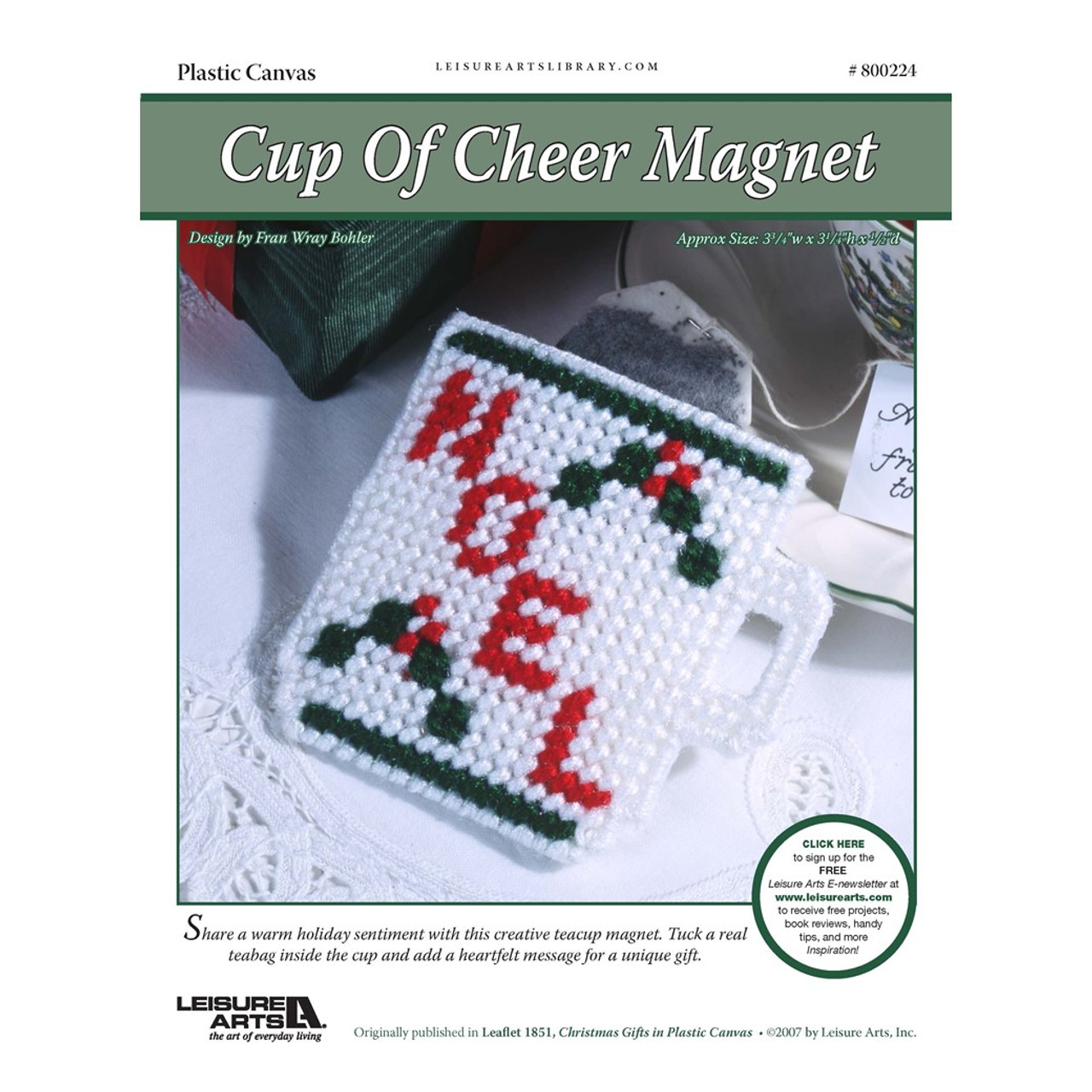 Leisure Arts Christmas Gifts In Plastic Canvas Cup of Cheer Magnet ePattern - Leisure Arts leisure-arts-christmas-gifts-in-plastic-canvas-cup-of-cheer-magnet-epattern-leisure-arts
