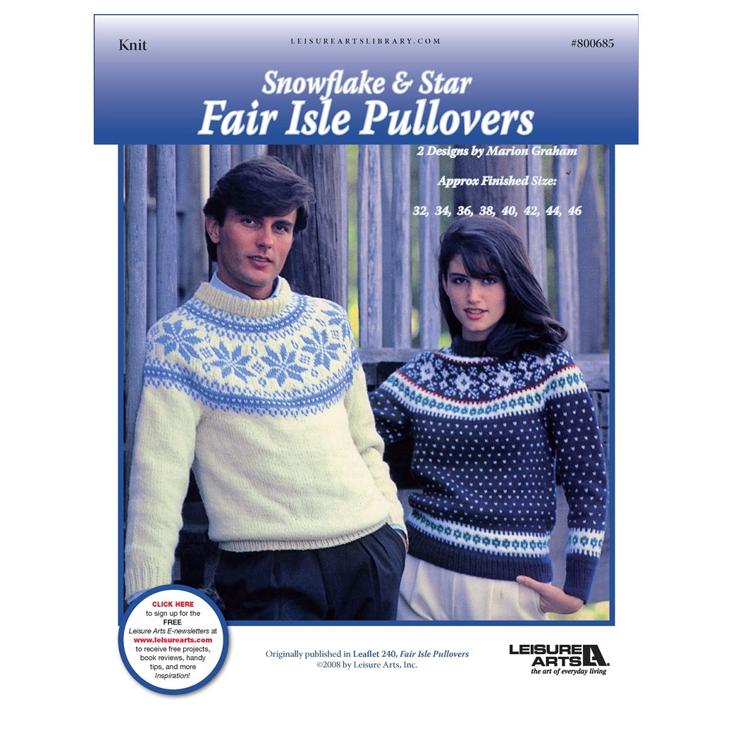 Crochet Fair Isle Sweater Pattern Fair Isle Crochet Sweater