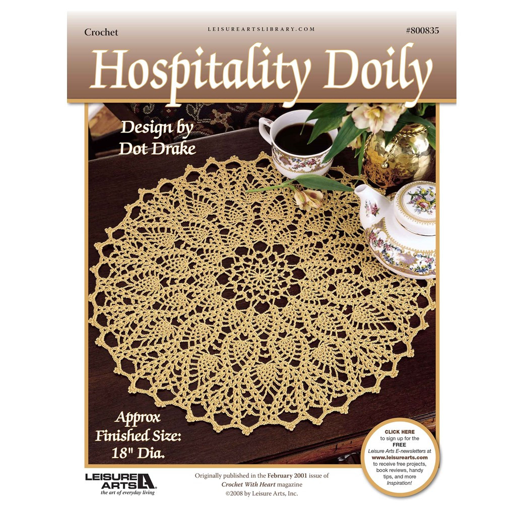 ちいさな手仕事♡crochet doily   専用です Leisure Arts Hospitality Doily Crochet ePattern - Leisure Arts