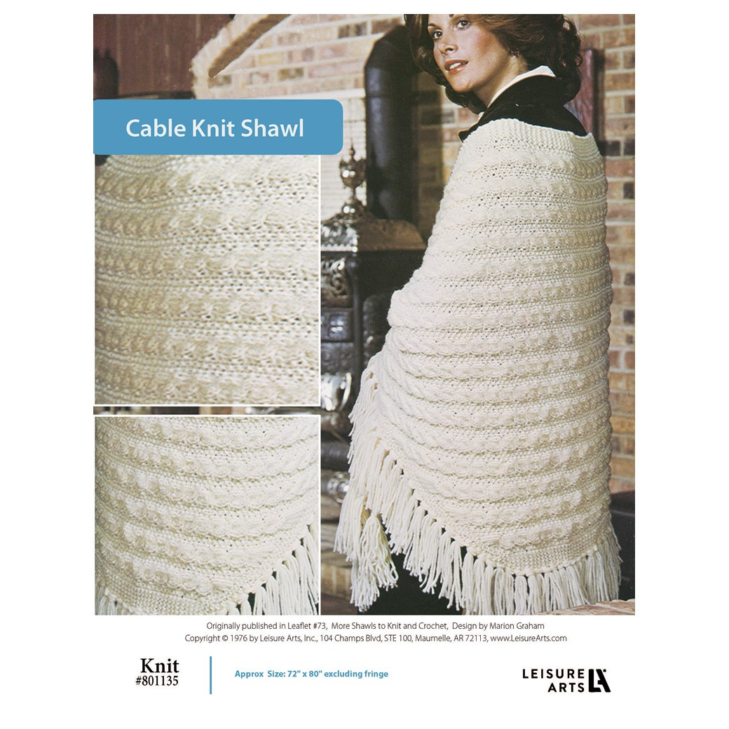 cable knit shawl