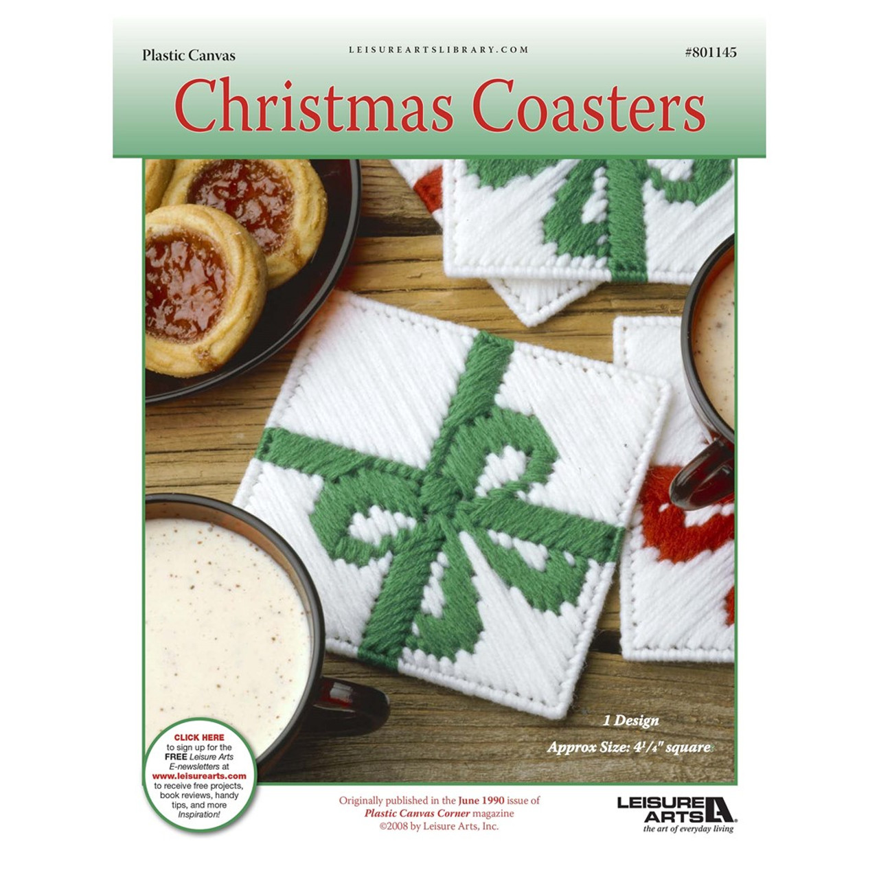 leisure-arts-christmas-coaster-plastic-canvas-epattern-leisure-arts for Free Printable Plastic Canvas Coaster Patterns Leisure Arts Christmas Coaster Plastic Canvas ePattern - Leisure Arts for Free Printable Plastic Canvas Coaster Patterns