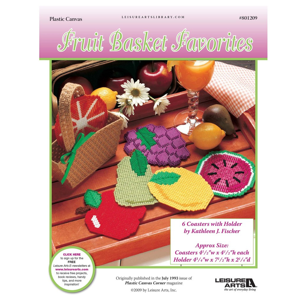 Leisure Arts Fruit Basket Favorites Plastic Canvas ePattern