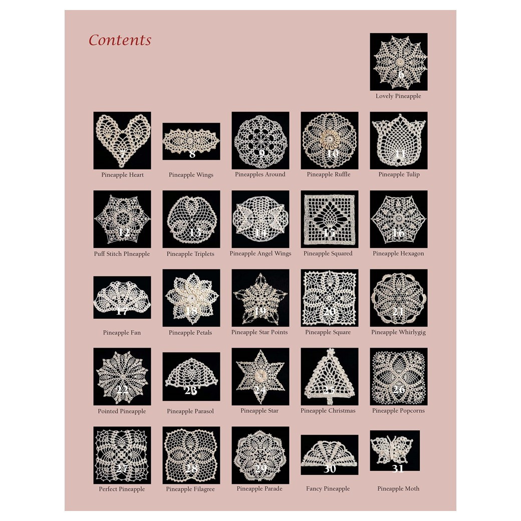 Leisure Arts 50 Fabulous Pineapple Crochet Motifs eBook - Leisure Arts
