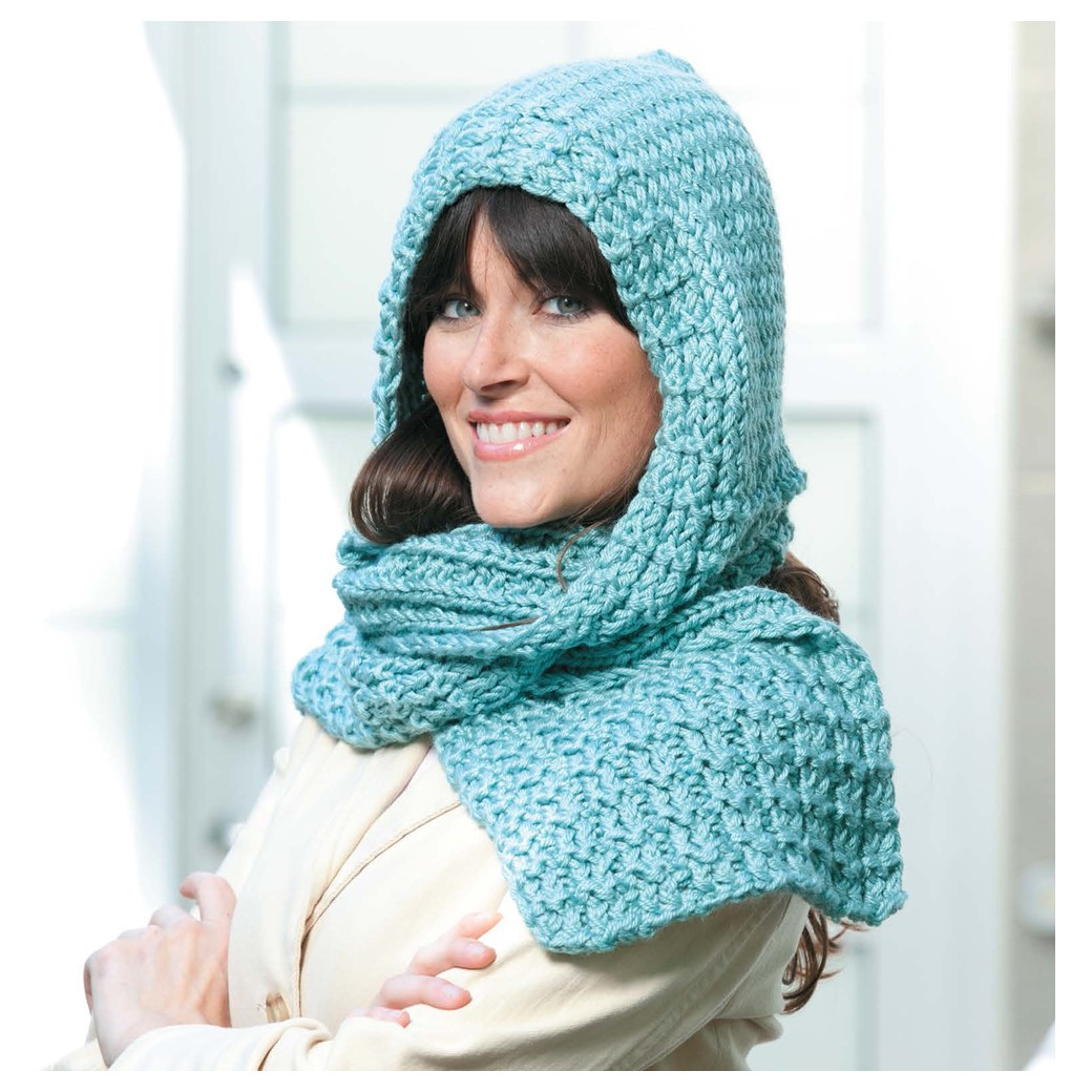 Knit Hooded Cowl How To Make A Cowl Scarf On A Round Loom Loom