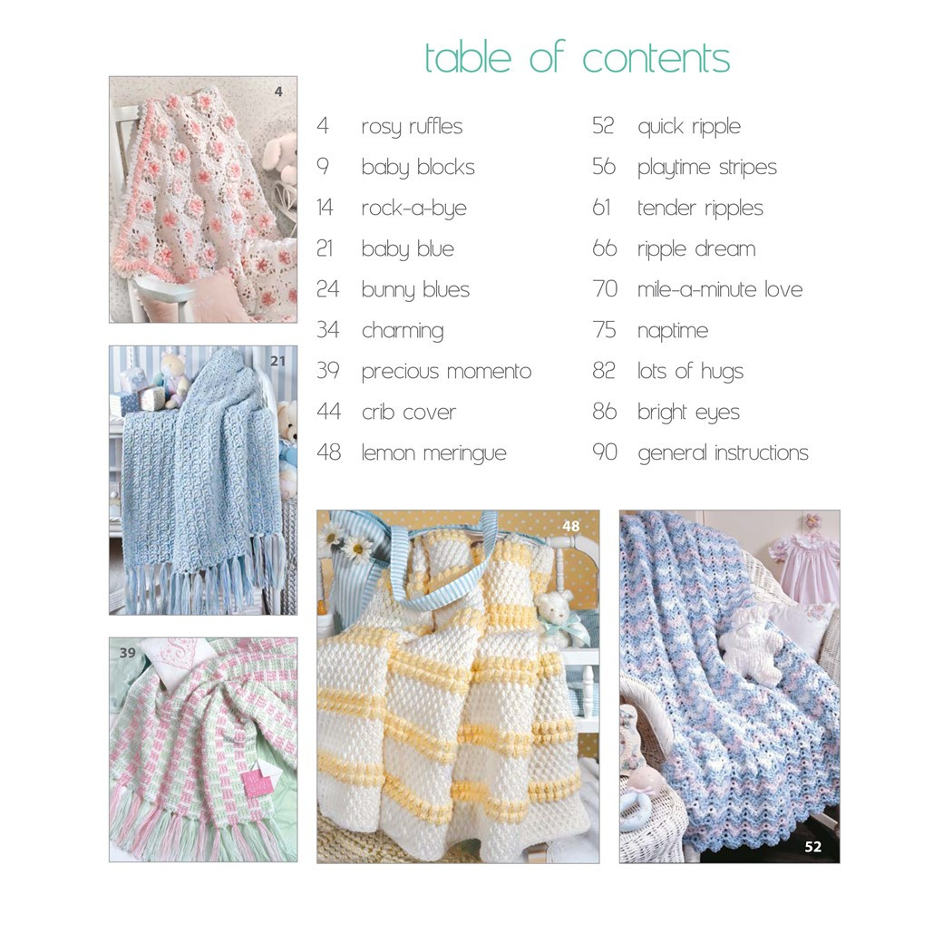 Leisure Arts The Little Encyclopedia Of Baby Blankets Crochet