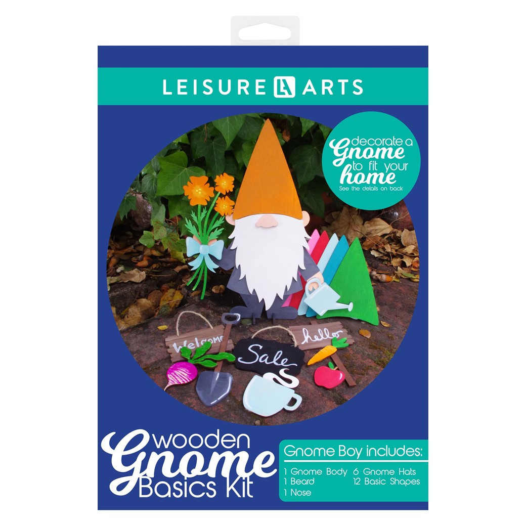 Leisure Arts Wood Garden Kit Gnome Basics Boy - Leisure Arts