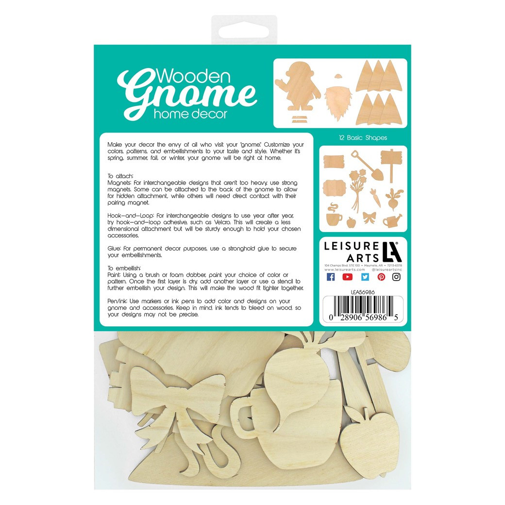 Leisure Arts Wood Garden Kit Gnome Basics Boy - Leisure Arts