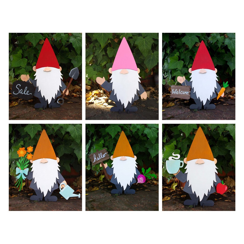 Leisure Arts Wood Garden Kit Gnome Basics Boy - Leisure Arts