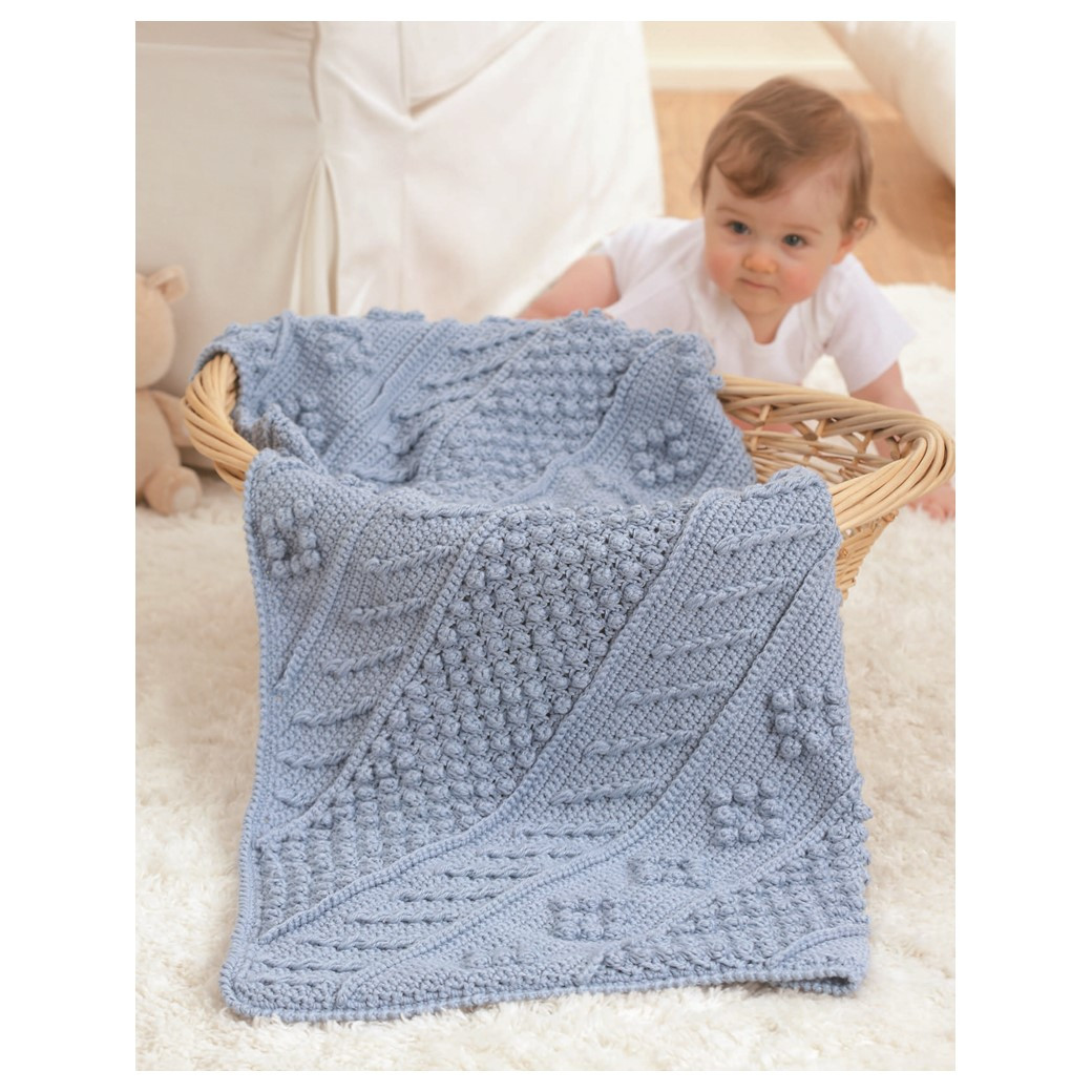 Leisure Arts Babys Diagonal Aran Afghans Book Leisure Arts